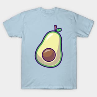 Avocado Fruit Cartoon T-Shirt